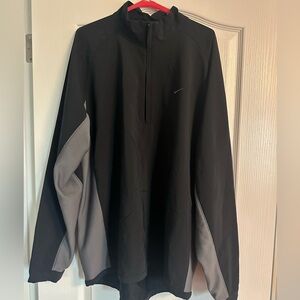 Nike Men's Black and Gray Golf Performance Jacket